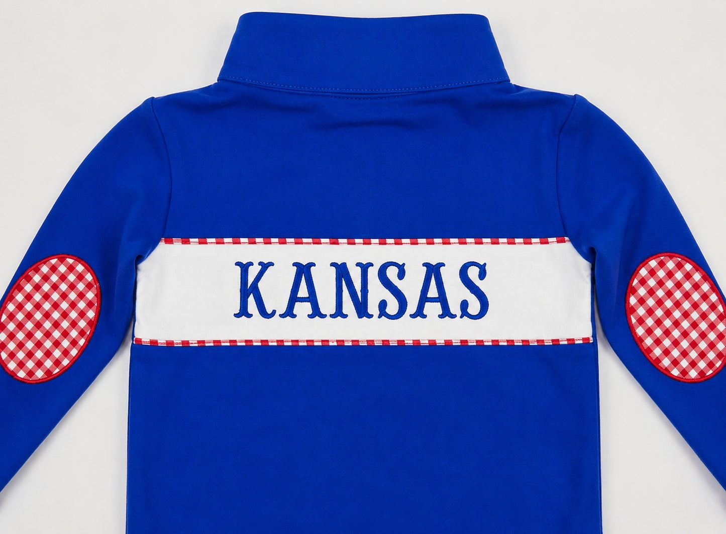 (Pre-Order) Embroidered Kansas Pullover | KU Inspired