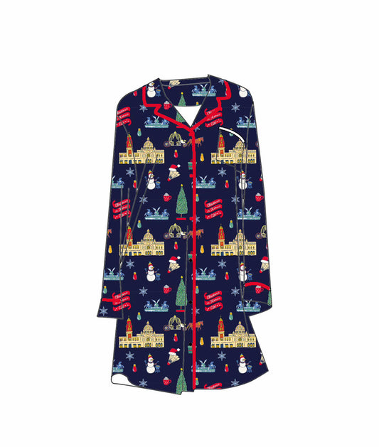 (Pre-Order) Christmas in Kansas City Adult Bamboo Nightgown