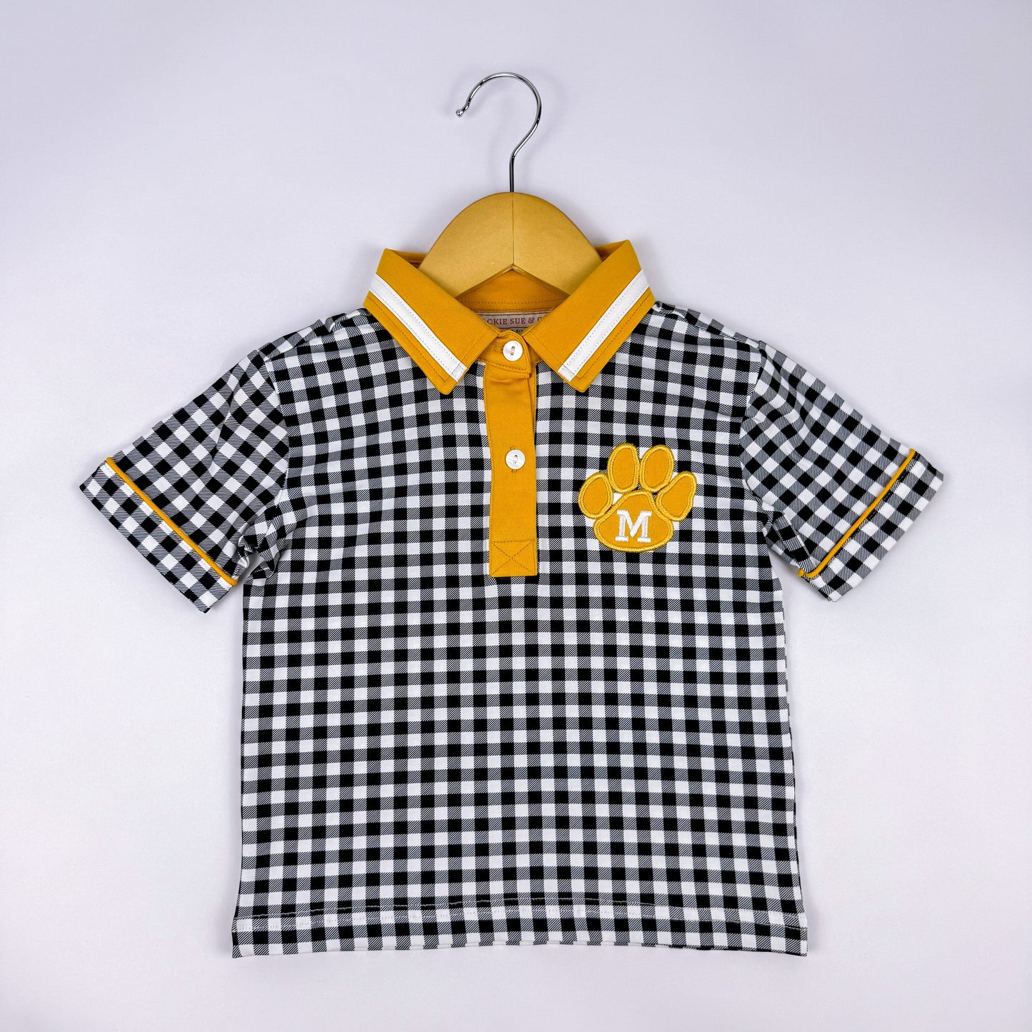 Boys Mizz-Inspired Gingham Polo