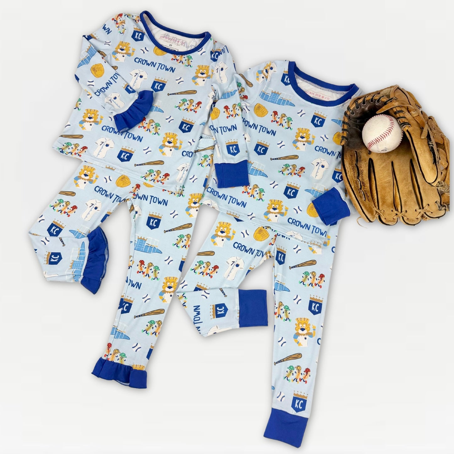 Unisex Crown Town Pajama Set – Bamboo | Exclusive KC Royals Inspired Print
