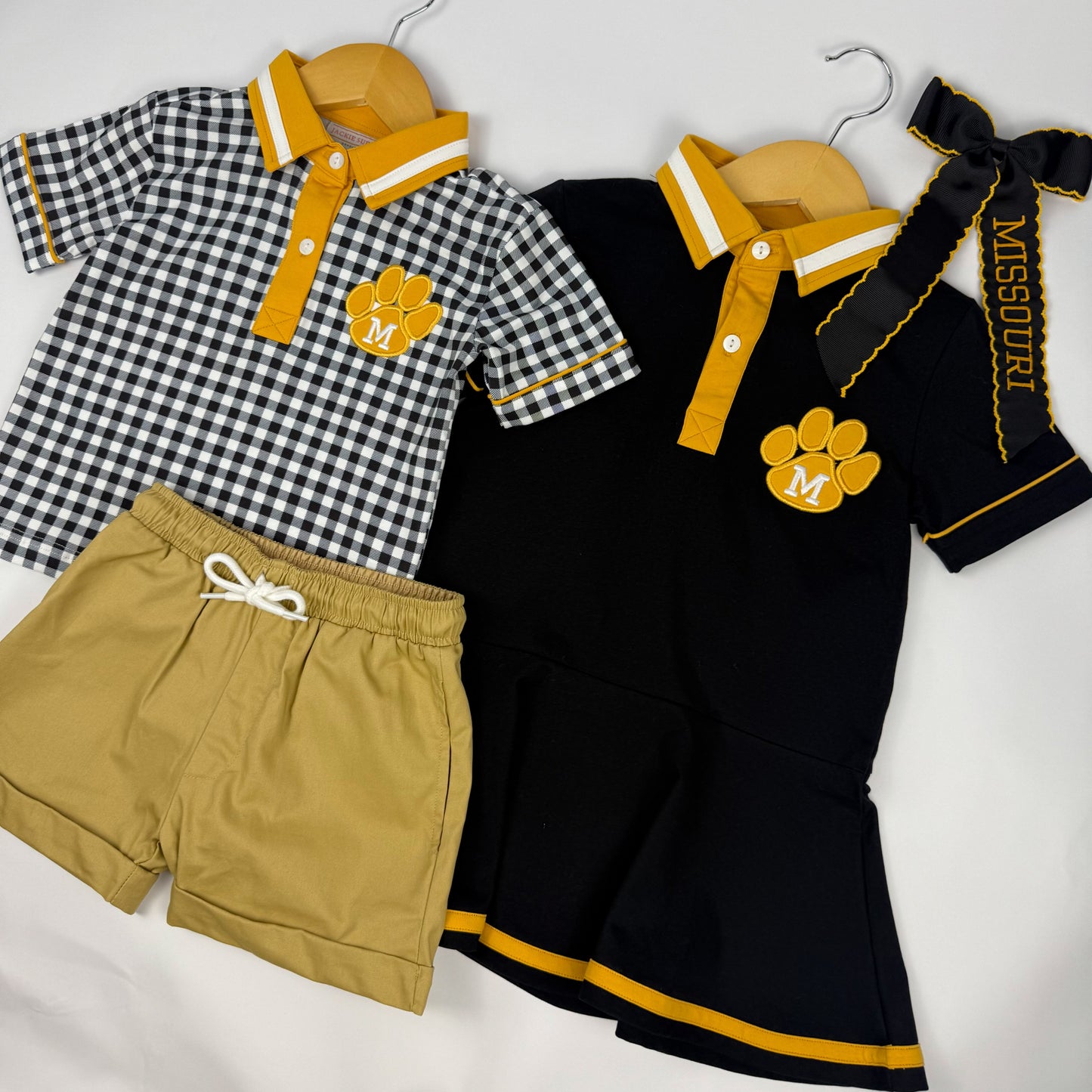 Boys Mizz-Inspired Gingham Polo