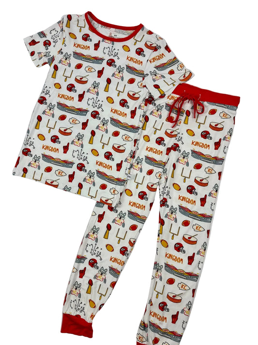 Youth Kingdom Print Bamboo Jogger Set | Kansas City Football Inspired