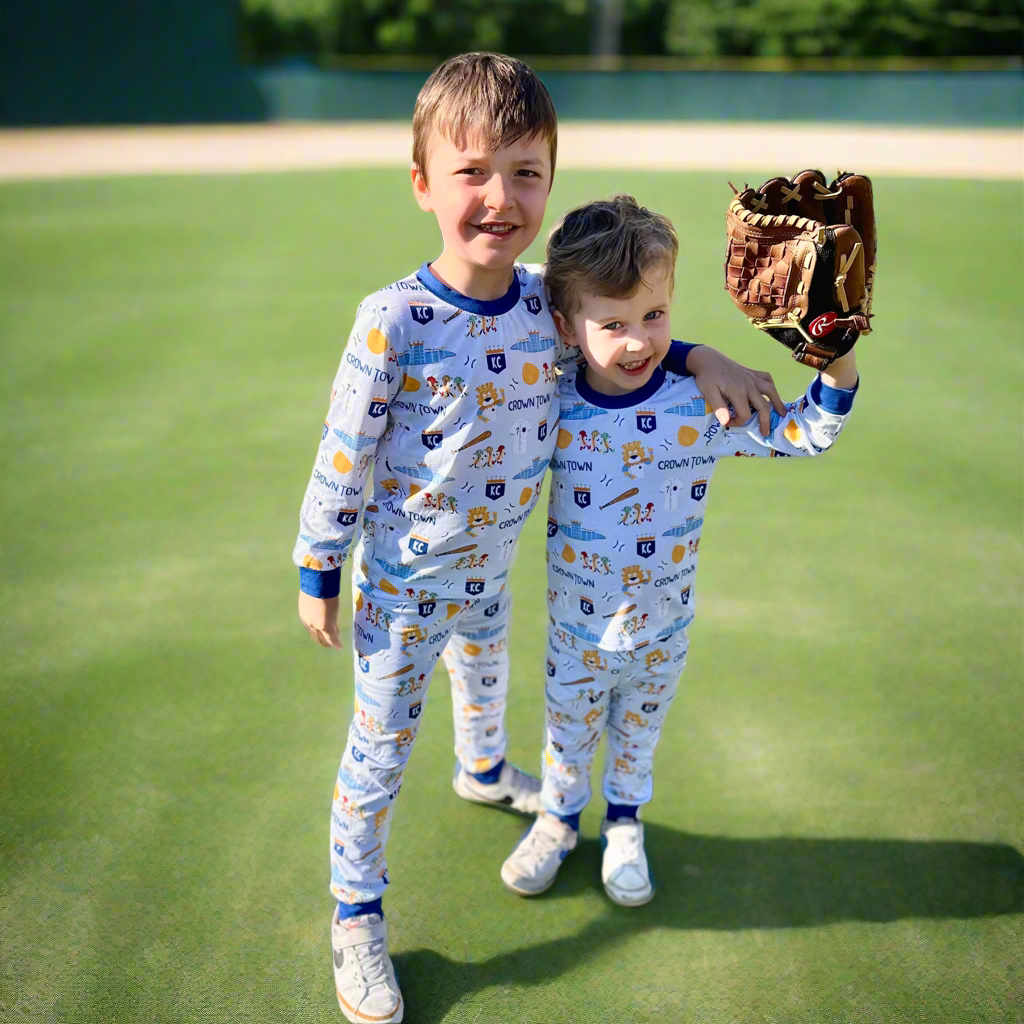 Unisex Crown Town Pajama Set – Bamboo | Exclusive KC Royals Inspired Print
