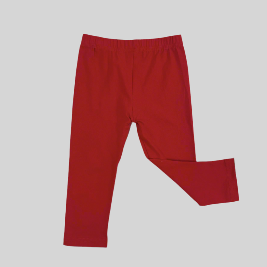 Girls Red Leggings
