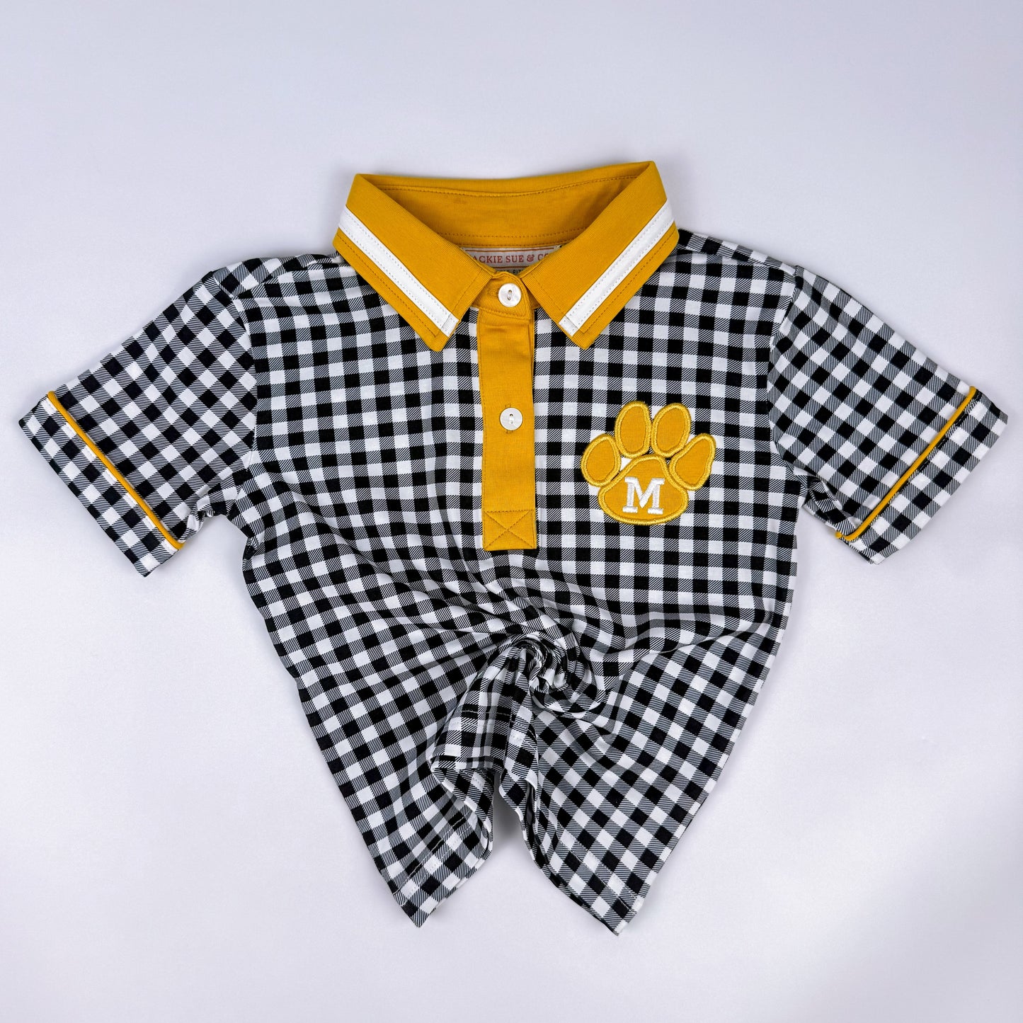 Boys Mizz-Inspired Gingham Polo