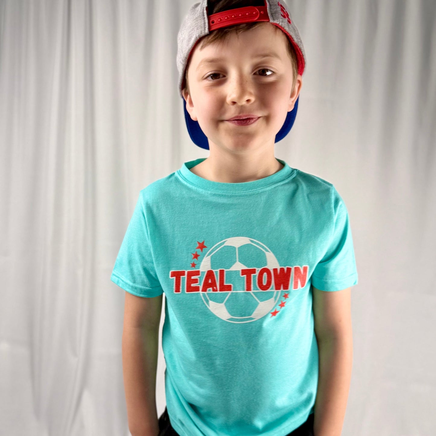 Unisex Teal Town Short Sleeved Tee