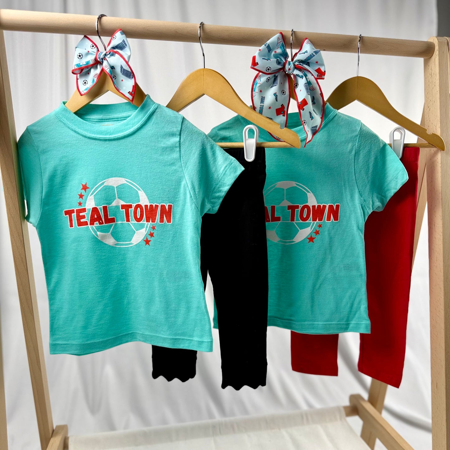 Unisex Teal Town Short Sleeved Tee