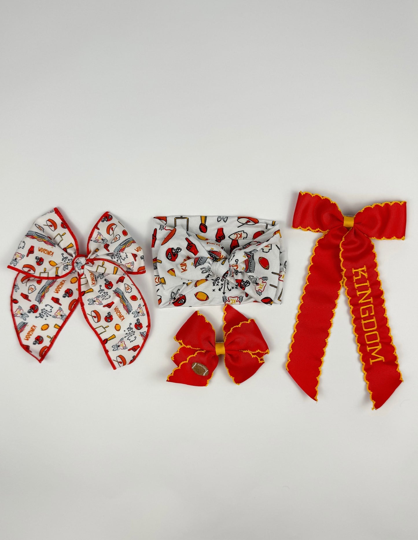 Kingdom Print Baby Headband Bow