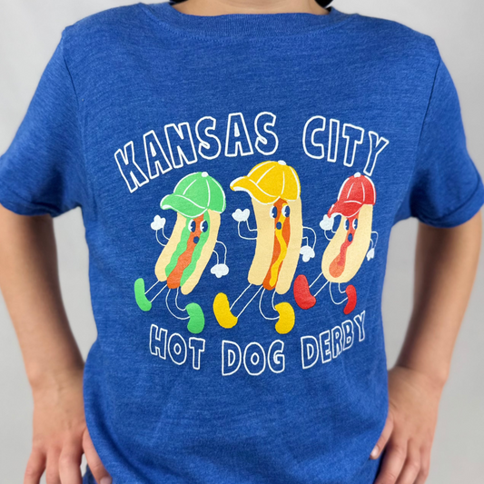 Unisex Hot Dog Derby Short Sleeved Tee | Kansas City Baseball Inspired