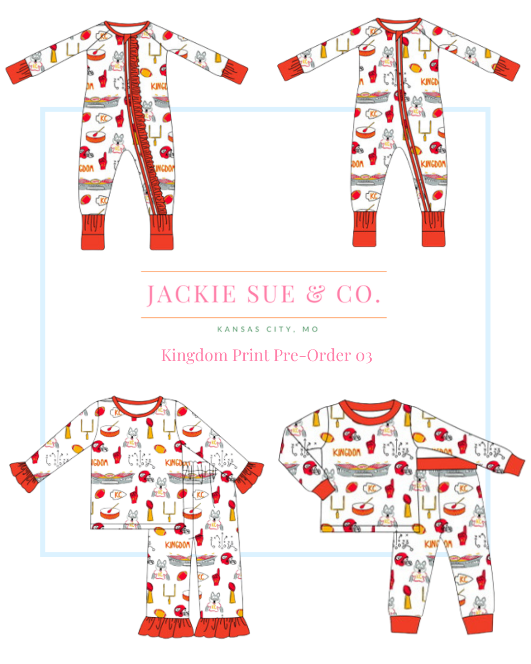 Kingdom Print Zip-Up Bamboo Pajama