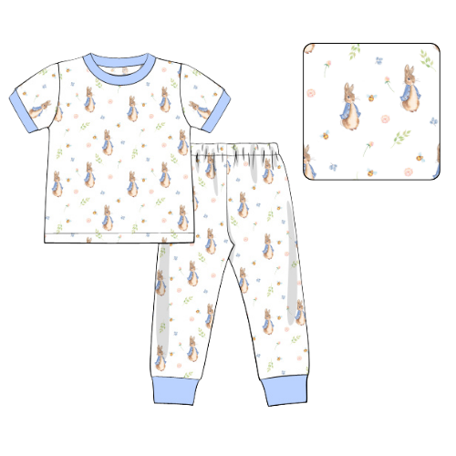 Boys' 2-Piece Easter Pajamas - Bamboo Cotton Blend