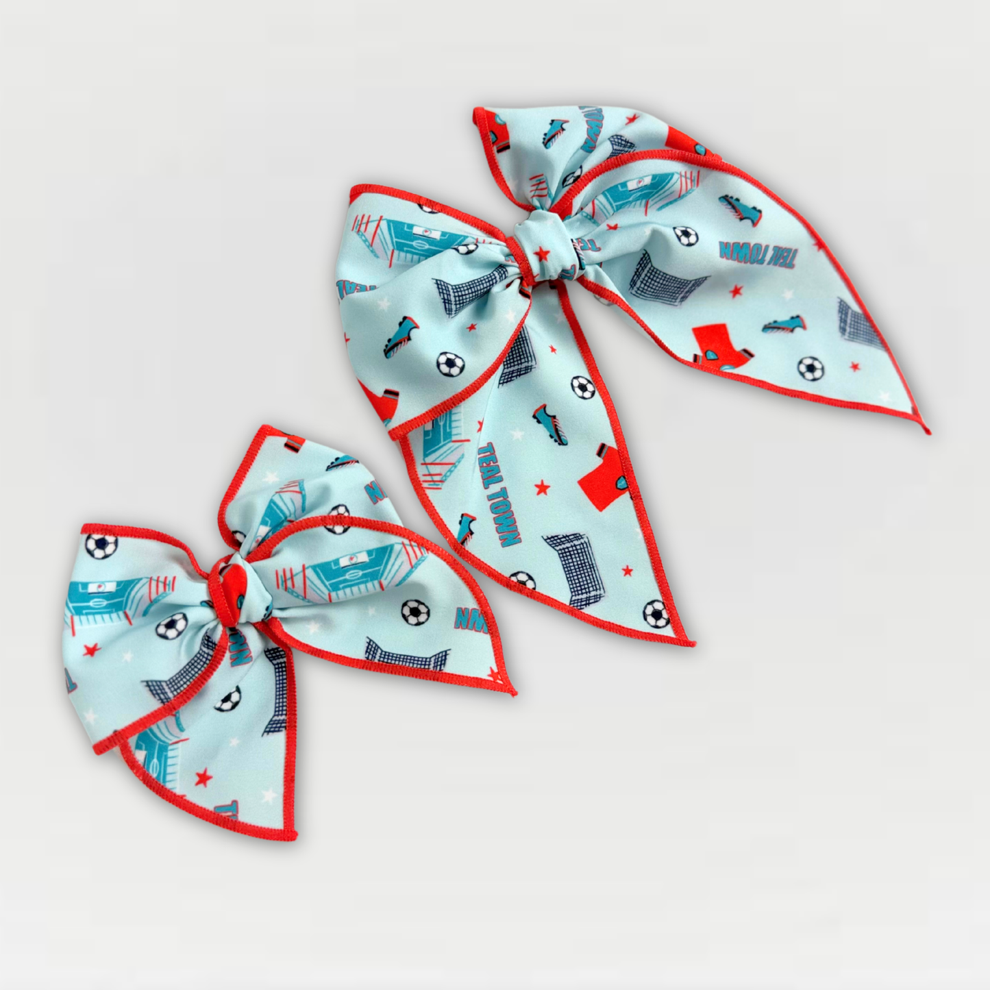 Exclusive Teal Town Kansas City Current-Inspired Soccer Bow – Large & Small Sizes