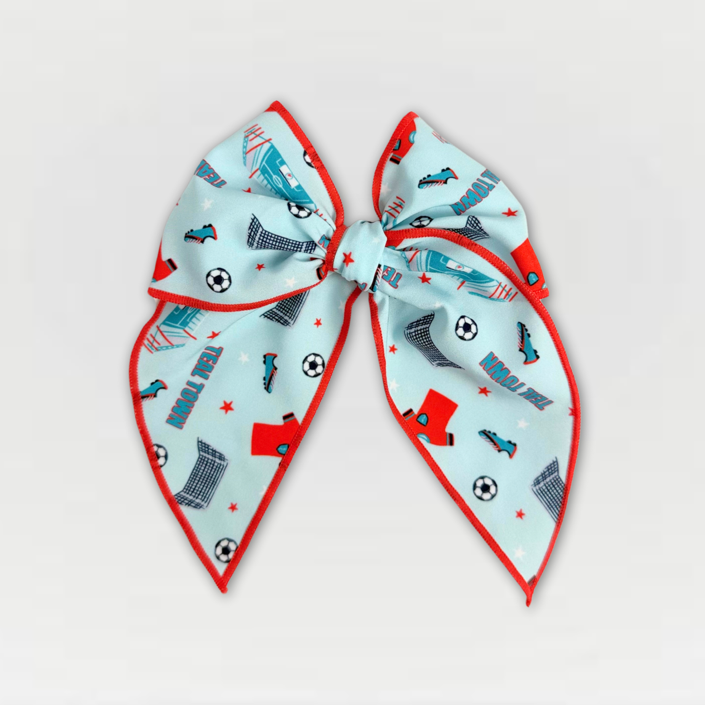 Exclusive Teal Town Kansas City Current-Inspired Soccer Bow – Large & Small Sizes