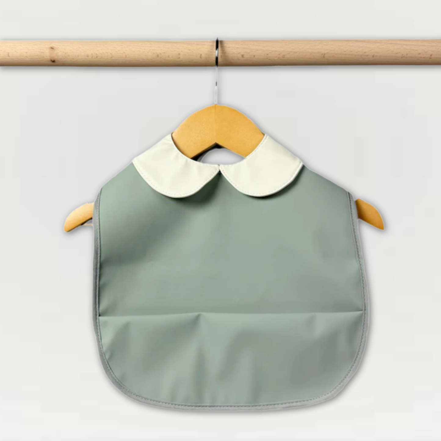 Peter Pan Collar Bib – Available in Pink and Pale Sage