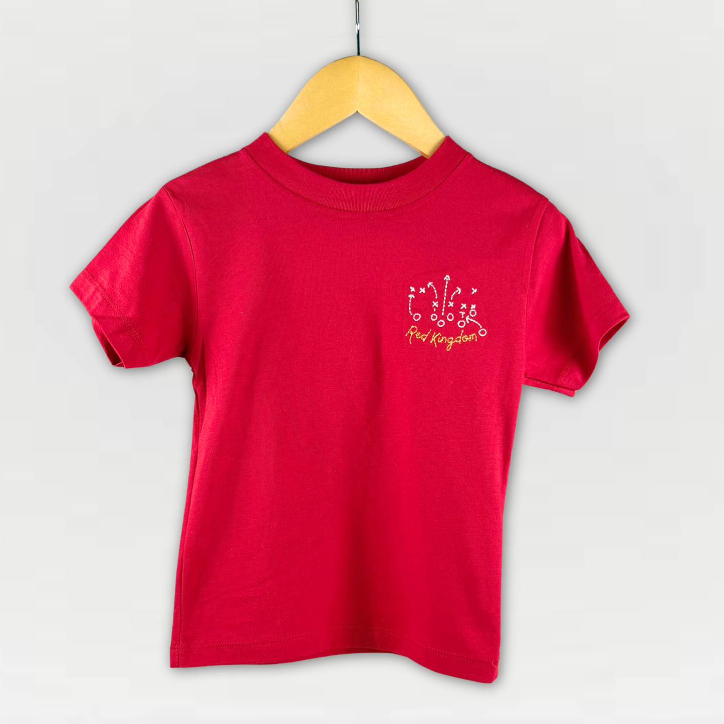 Unisex Embroidered Red Kingdom T-Shirt