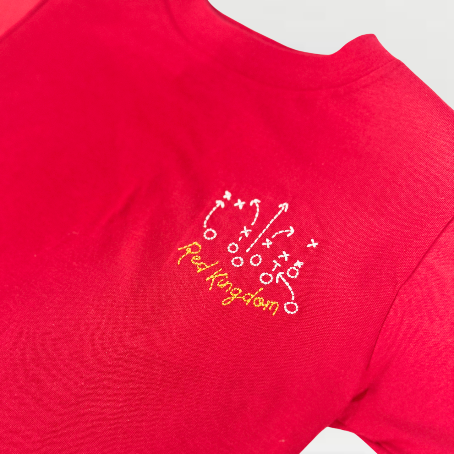 Unisex Embroidered Red Kingdom T-Shirt