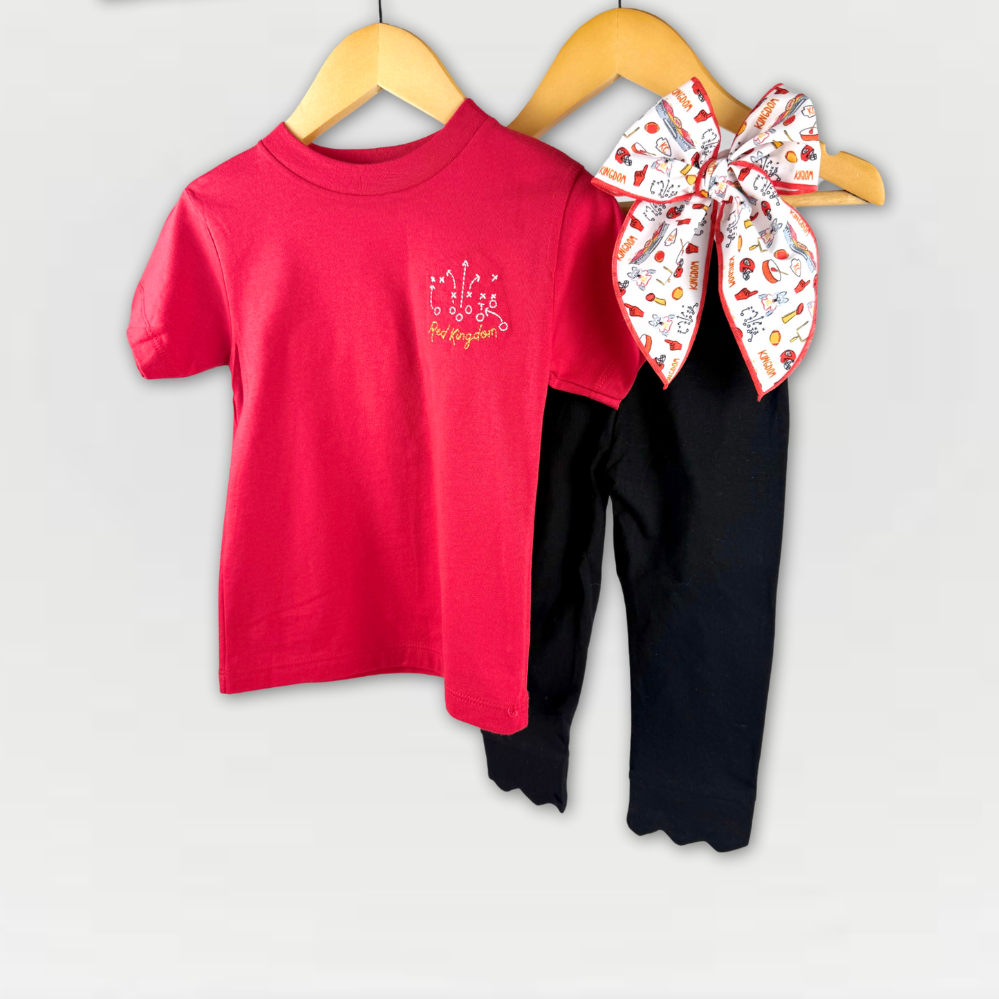 Unisex Embroidered Red Kingdom T-Shirt