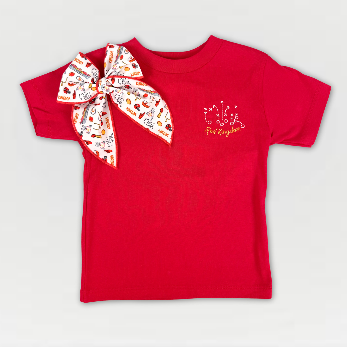 Unisex Embroidered Red Kingdom T-Shirt