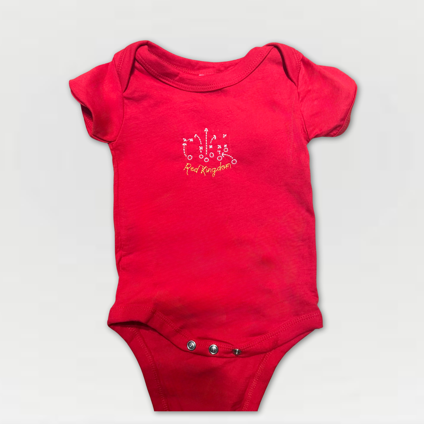 Unisex Embroidered Red Kingdom T-Shirt