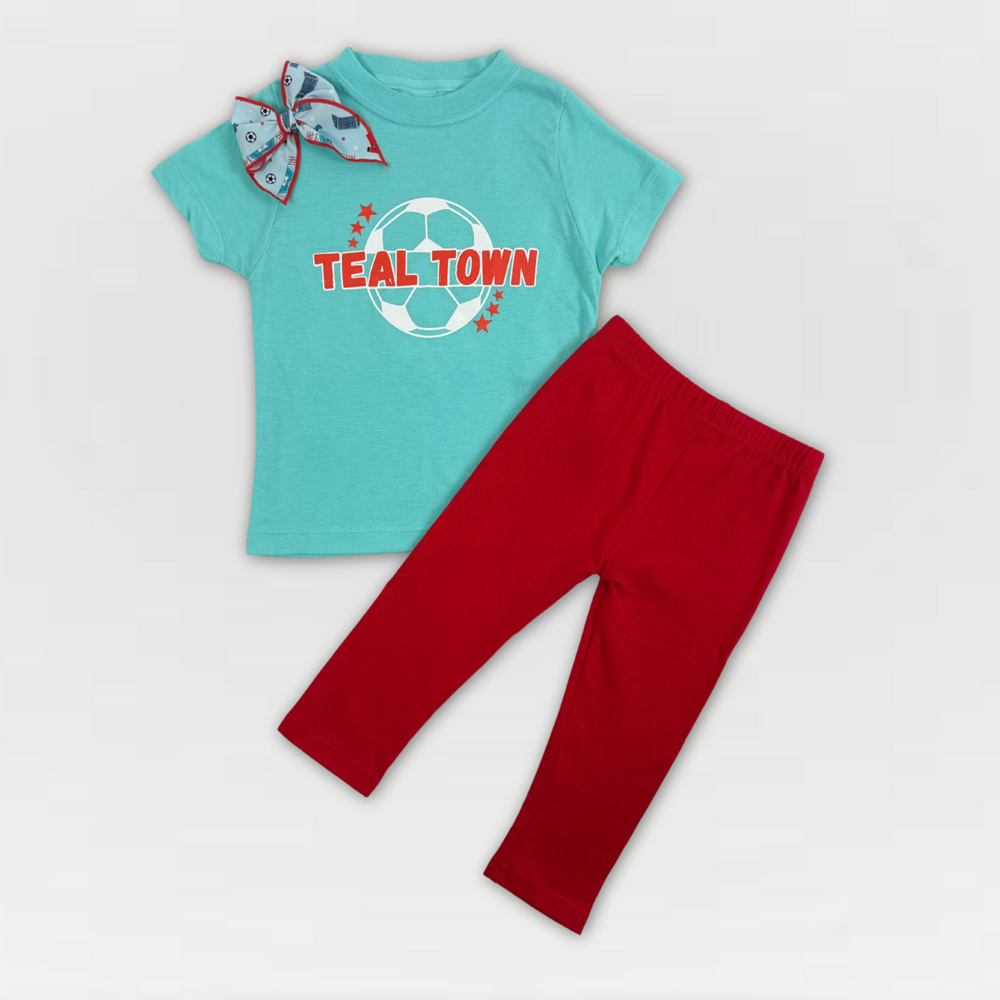 Unisex Teal Town Short Sleeved Tee