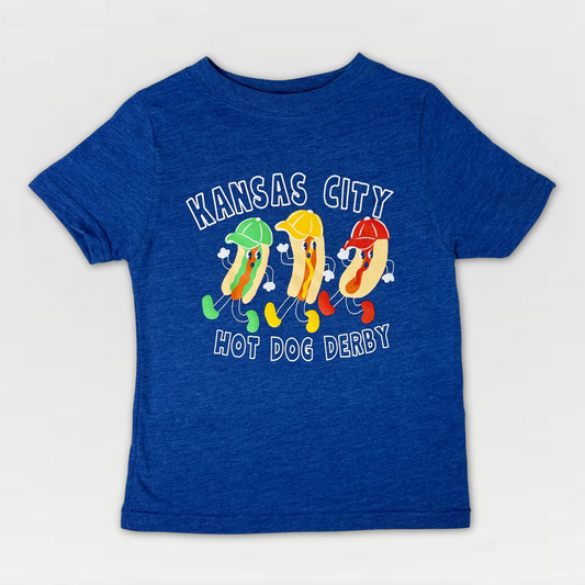Unisex Hot Dog Derby Short Sleeved Tee | Kansas City Baseball Inspired