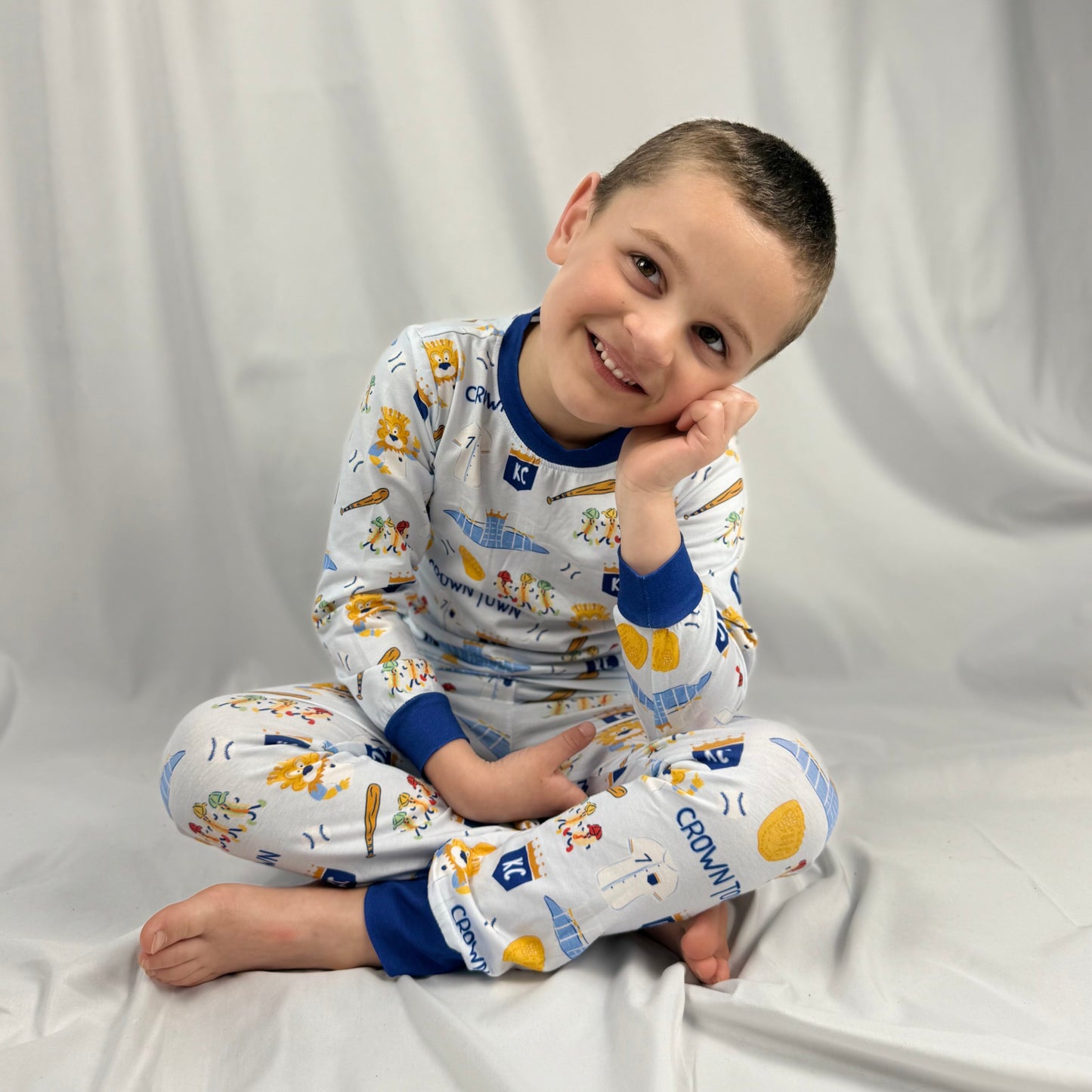 Unisex Crown Town Pajama Set – Bamboo | Exclusive KC Royals Inspired Print
