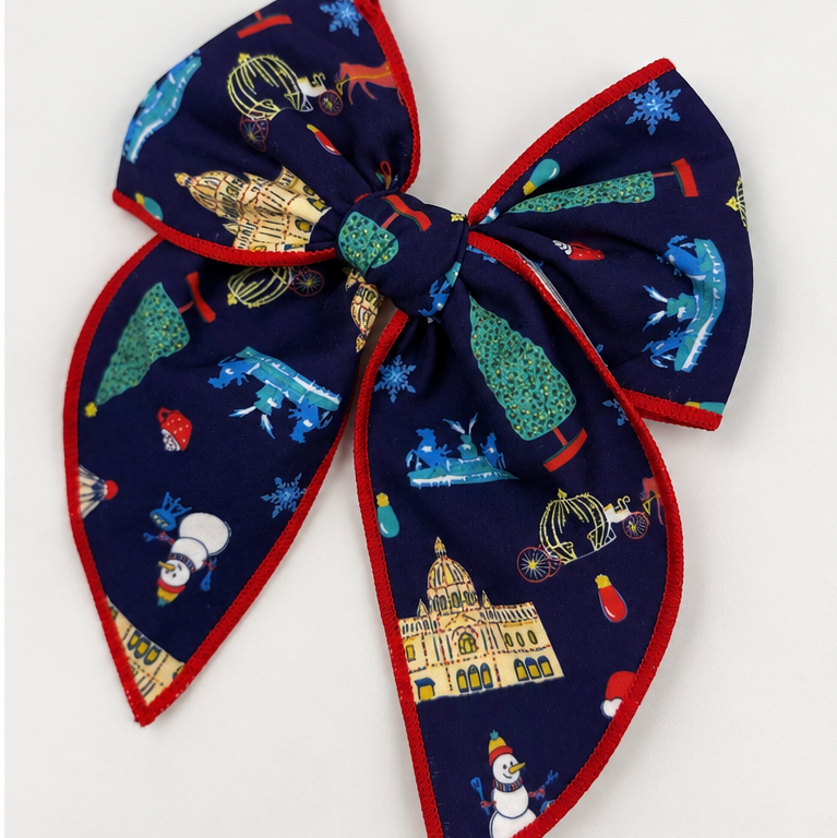 Christmas in Kansas City Bow Hair Clip