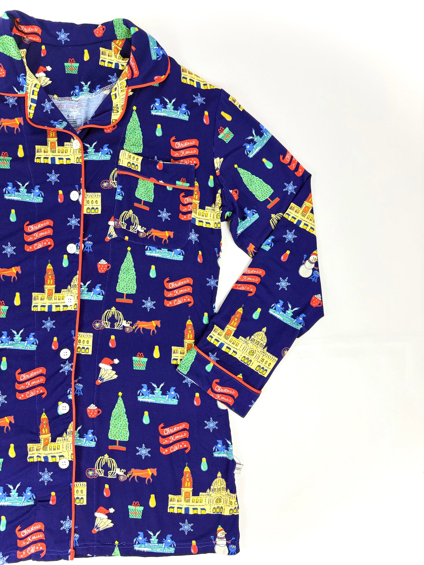 Christmas in Kansas City Adult Bamboo Nightgown