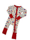 Stars, Stripes & Soccer Convertible Zip Bamboo Pajamas