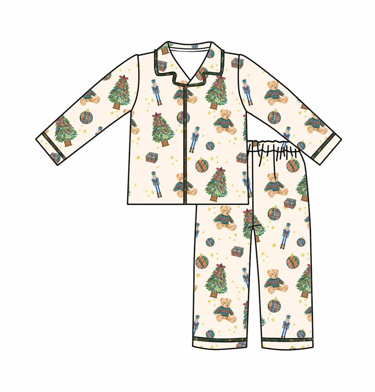 (Pre-Order) Christmas Traditions Unisex Adult Bamboo Pajama Set