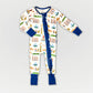 I Love KC Ruffled Zip-Up Bamboo Pajamas