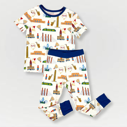 I Love KC 2-Piece Bamboo Pajama Set