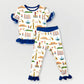 I Love KC Ruffled 2-Piece Bamboo Pajama Set