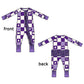 K-State Quilted College Ruffled Zip-Up Bamboo Pajama