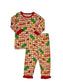 Girls Ruffle Heritage Plaid Bamboo Set | Kansas City Football Inspired Kids Pajamas