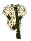 Christmas Traditions Ruffle Zip Convertible Pajamas