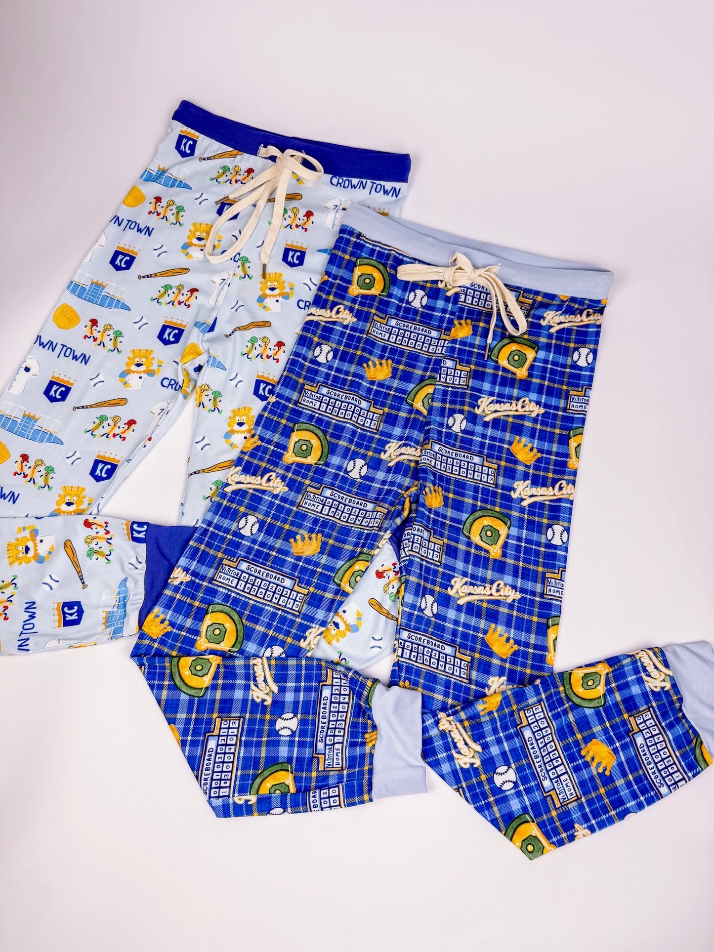 Heritage Plaid Baseball Unisex Youth Bamboo Joggers