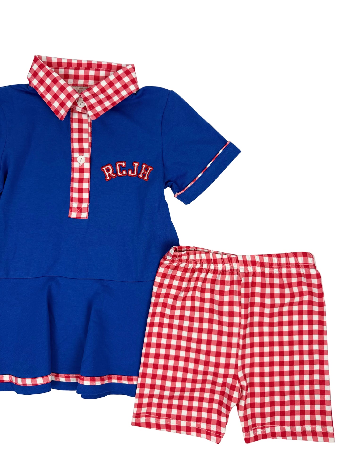 Kansas Crimson & Blue Dress Set