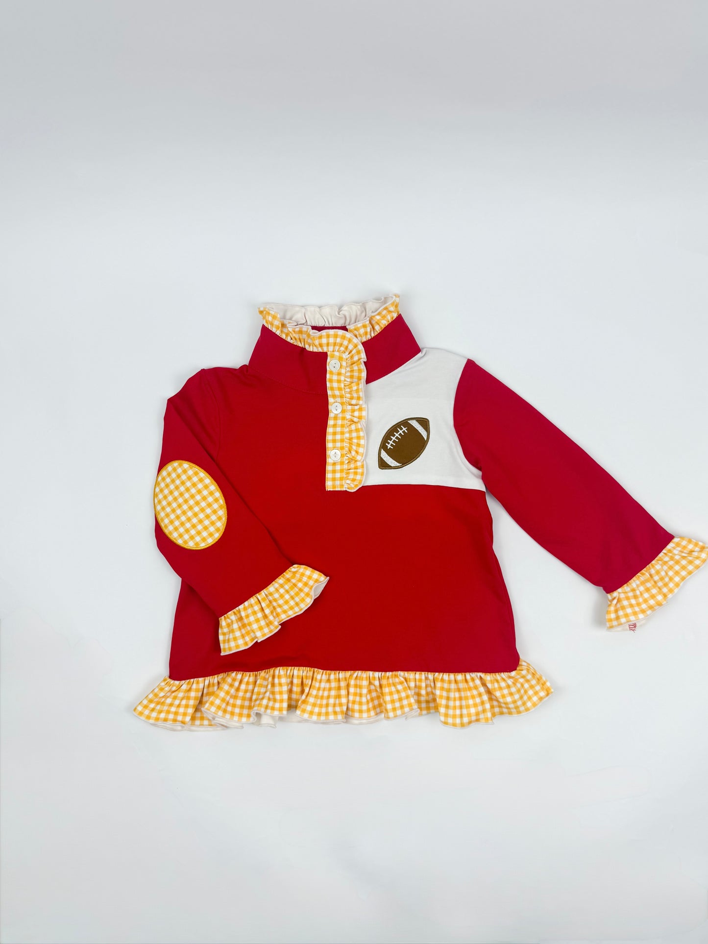 Embroidered Kansas City Ruffle Pullover