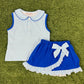 Royal Blue Girls Skort Set