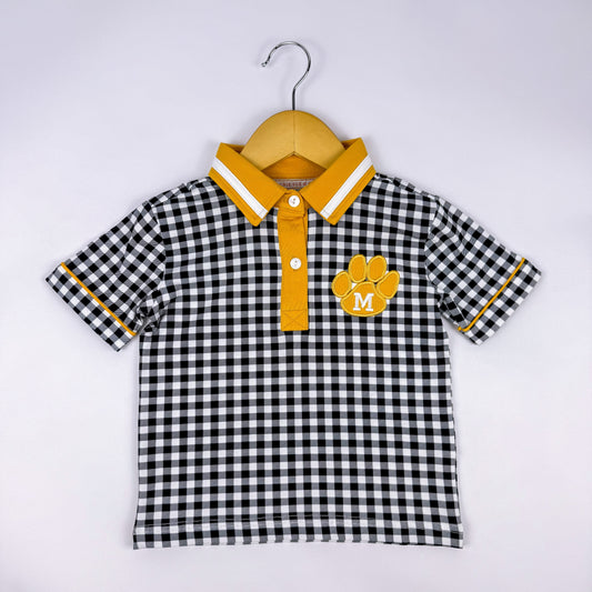 Boys Mizz-Inspired Gingham Polo