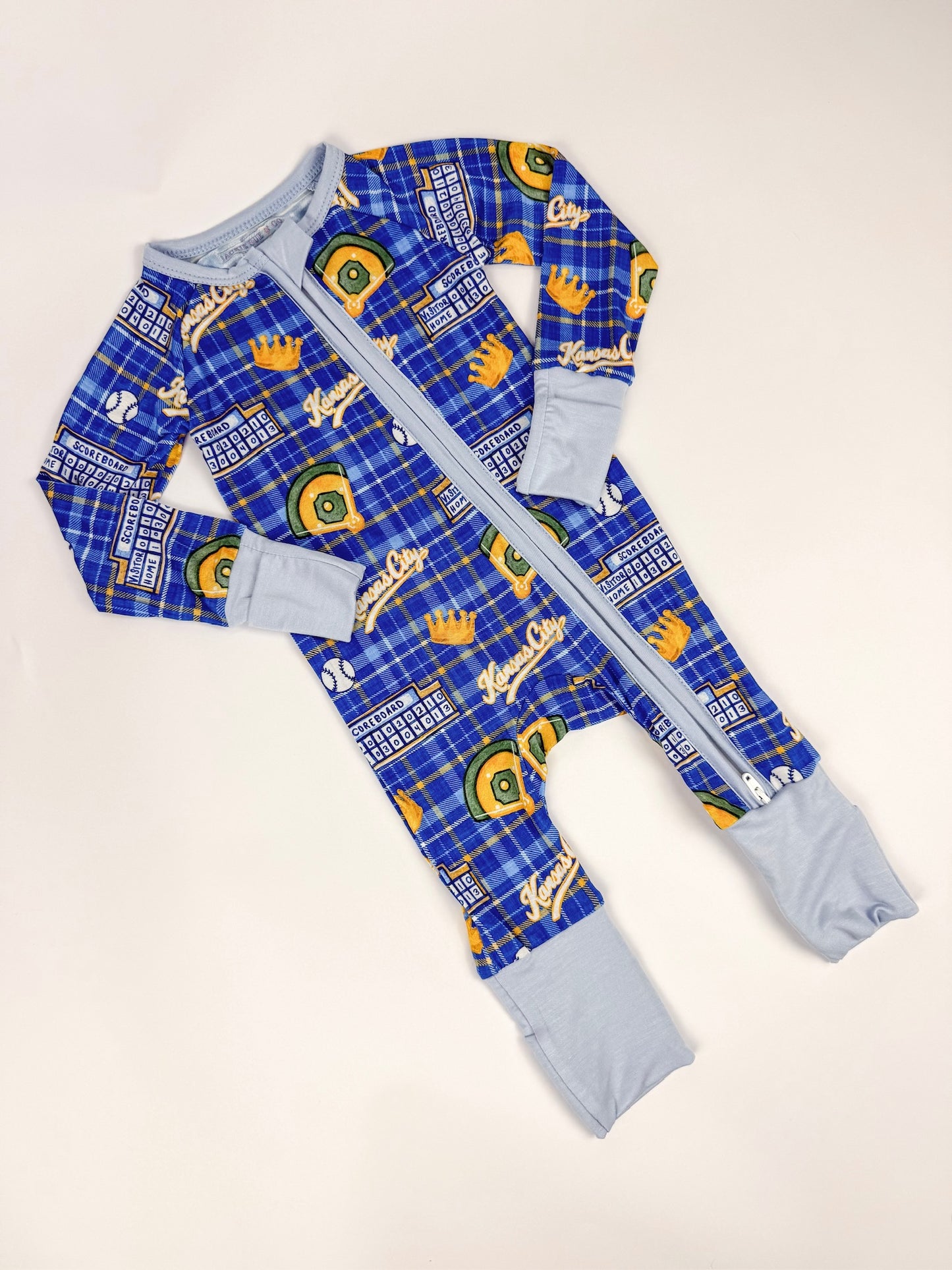 Heritage Plaid Baseball Zip Convertible Bamboo Pajama