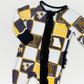 Missouri Quilted College Zip-Up Ruffled Bamboo Pajama