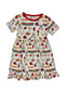 Girls Kingdom Print Bamboo Twirl Dress | Kansas City Football Inspired