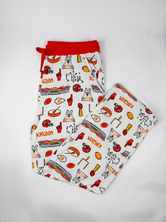 Kingdom Print Unisex Adult Bamboo Pajama Bottoms