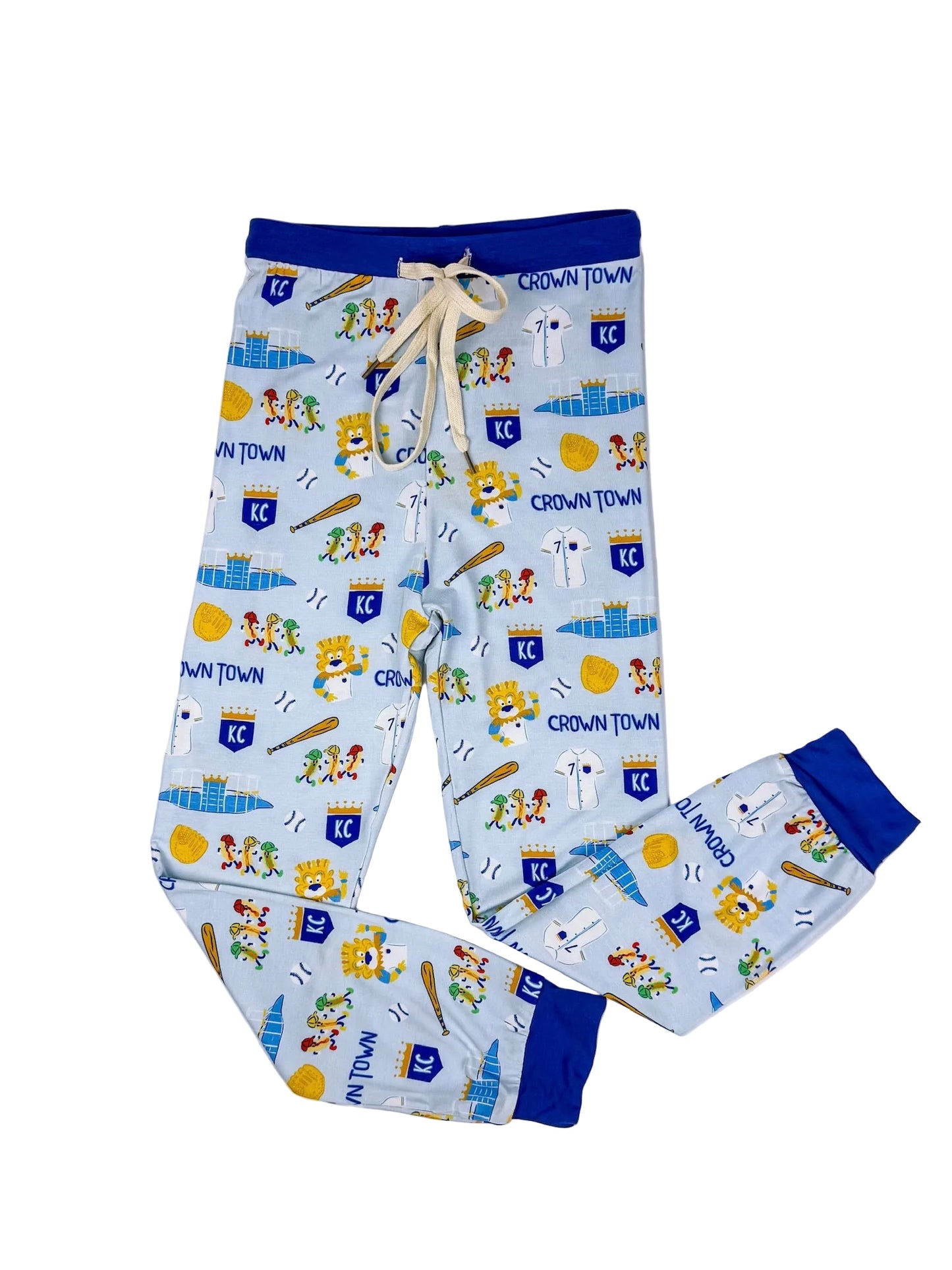 Crown Town Baseball Unisex Youth Bamboo Joggers