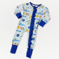 Crown Town Ruffled Zip-Up Bamboo Pajama - Exclusive KC Royals Inspired Print