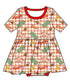 (Pre-Order) Baby Heritage Plaid Bamboo Twirl Bodysuit Dress | Kansas City Football Inspired