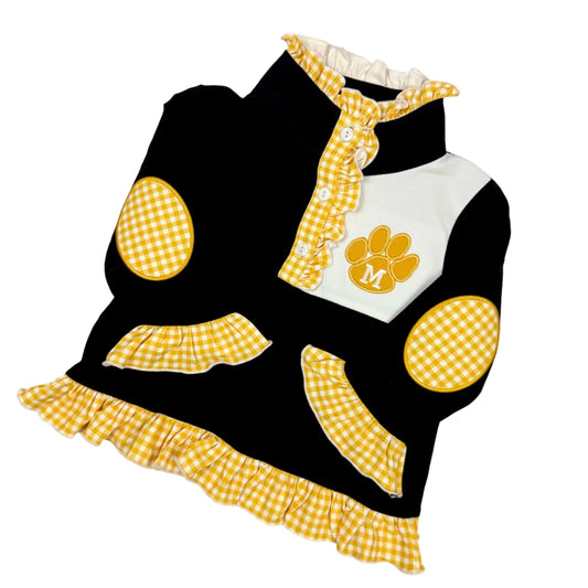 Embroidered Missouri Ruffle Pullover | MU Inspired