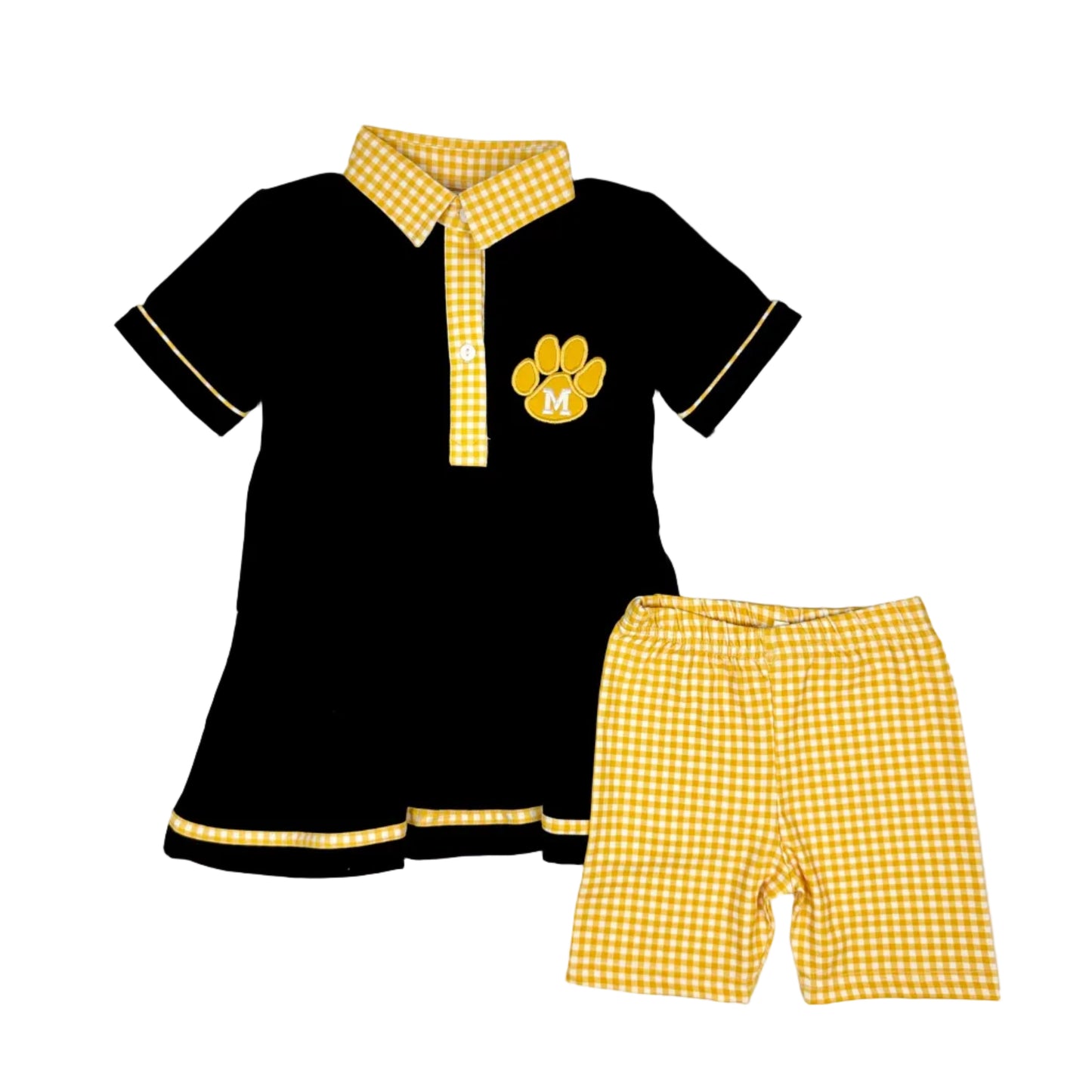 Mizzou Black & Gold Dress Set